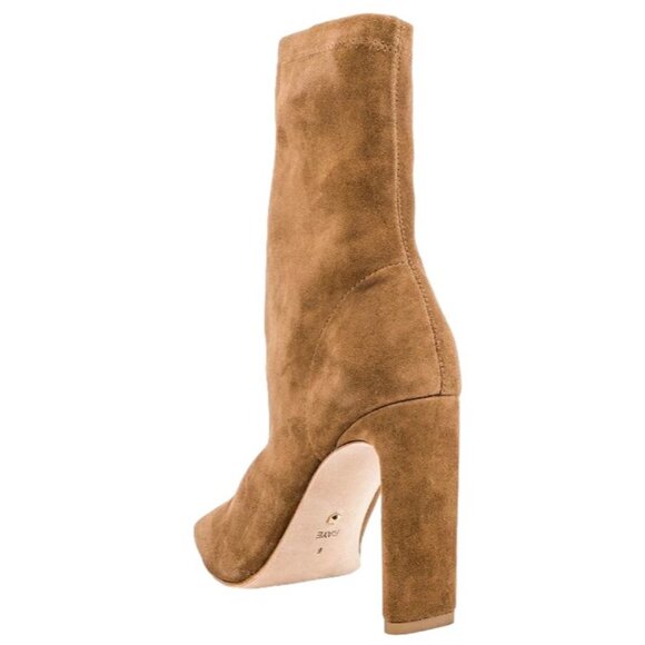 Raye Luxe Taupe Suede High Heel Vista  Ankle Boots - Picture 3 of 12